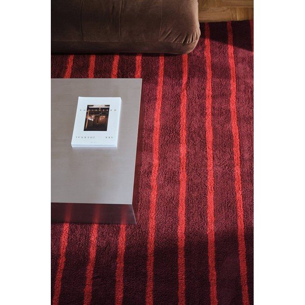 Piros-borvörös pamut szőnyeg 170x240 cm Mika – Jotex-image-1
