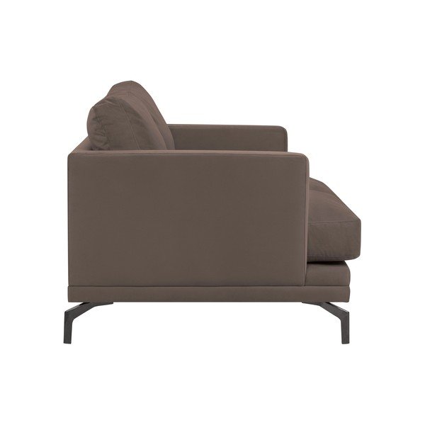 Jupiter barna kétszemélyes kanapé, fekete lábakkal - Windsor & Co Sofas-image-2