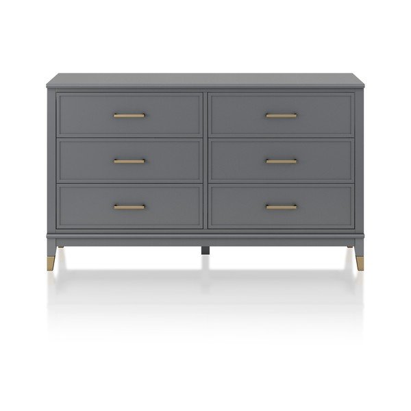Westerleigh szürke komód, 144 x 85 cm - CosmoLiving by Cosmopolitan-image-4