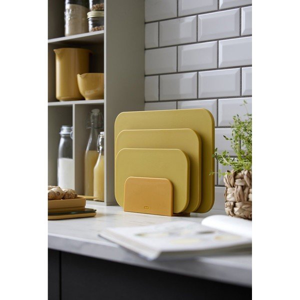 Műanyag vágódeszka készlet 3 db-os állvánnyal 35,5 x 26,5 cm Choptima – Rosti-image-2