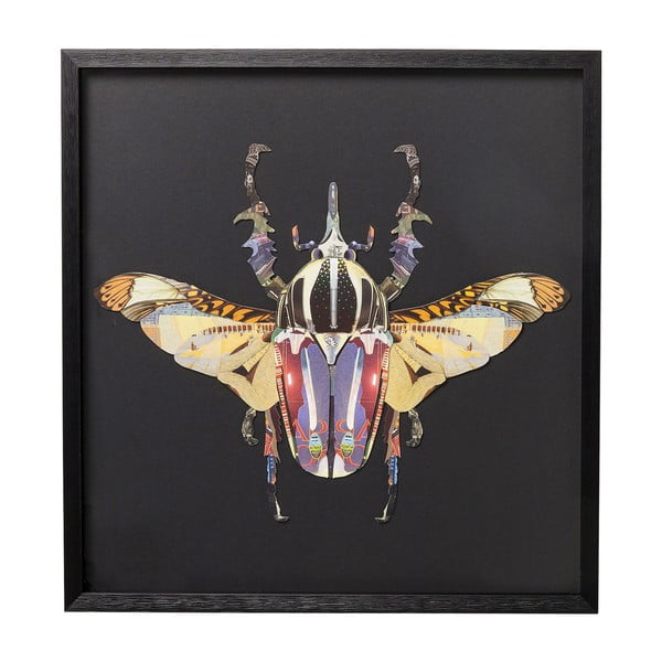 Beetle keretezett kép, 60 x 60 cm - Kare Design