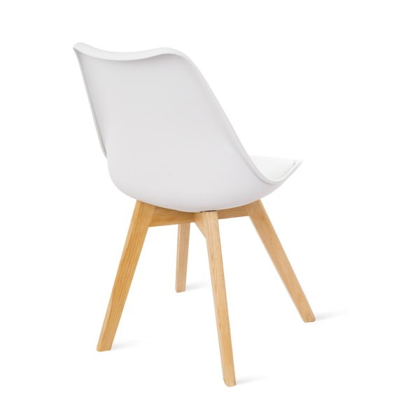 Retro 2 db fehér szék bükkfa lábakkal - Bonami Essentials-image-3