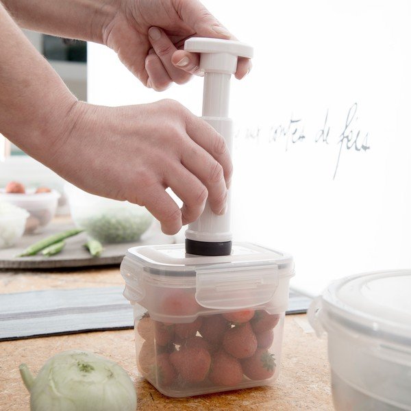 Food Saver 4 db élelmiszer-tároló szett vákuumpumpával - Compactor-image-1