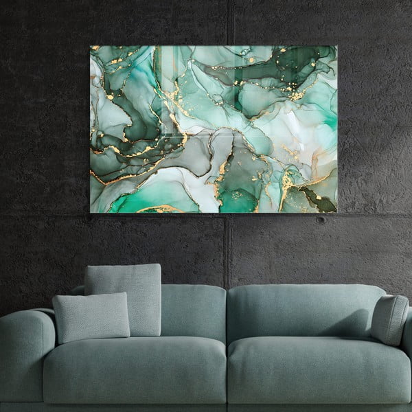 Üveg kép 100x70 cm Turquoise – Wallity-image-2