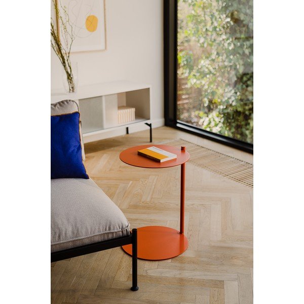 Acél kerek tárolóasztal 41x40 cm Ande – noo.ma-image-1