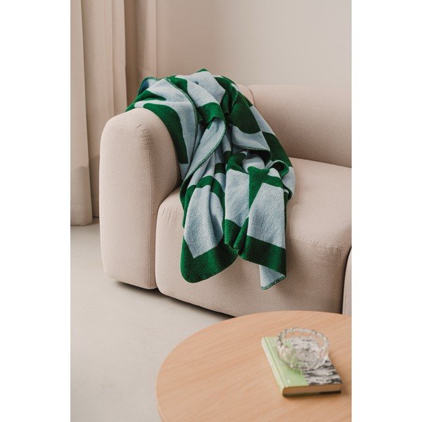 Zöld-kék takaró 150x200 cm Gilli – noo.ma-image-1