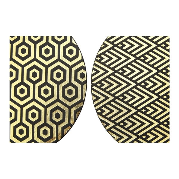 Műbőr-karton tányéralátét készlet 4 db-os ø 25 cm Geome – Premier Housewares-image-4