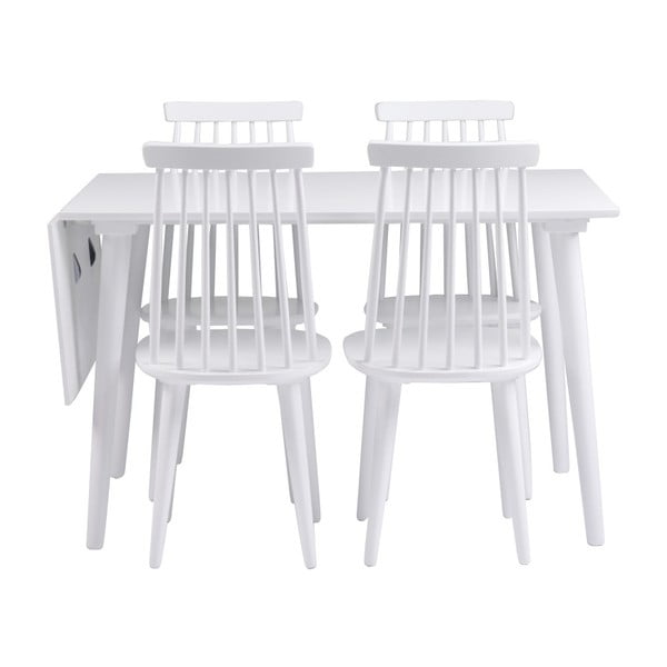 Lotte Leaf fehér étkezőasztal, 120 x 80 cm - Rowico-image-4