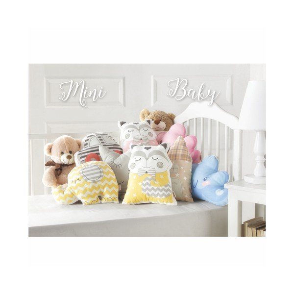 Pillow Toy Whale rózsaszín pamutkeverék gyerekpárna, 35 x 24 cm - Mike & Co. NEW YORK-image-2