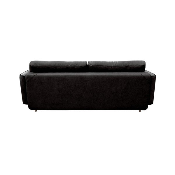Ivy fekete 3 személyes kinyitható kanapé világos lábakkal - Mazzini Sofas-image-4