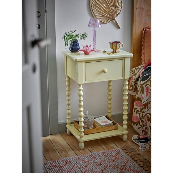 Világossárga éjjeliszekrény Salino – Bloomingville-image-1