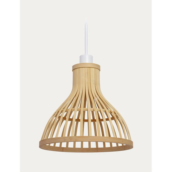 Natúr színű bambusz lámpabúra ø 30 cm Nathaya – Kave Home-image-2