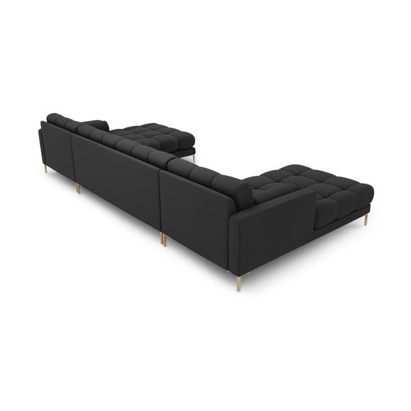 Sötétszürke sarokkanapé (U alakú) Bali – Cosmopolitan Design-image-4