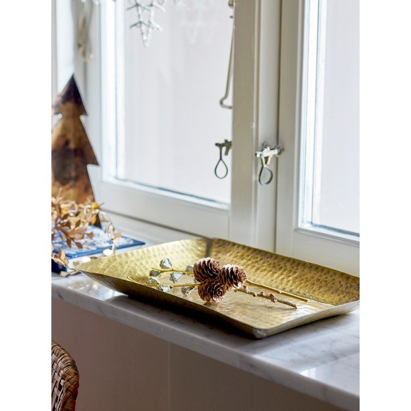 Fém dekoratív tál 22x33 cm Kobra – Bloomingville-image-1