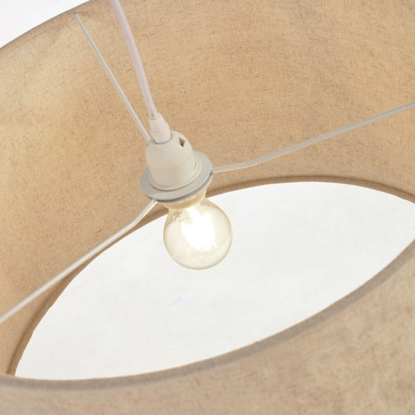 Bézs textil lámpabúra ø 50 cm Mariela – Kave Home-image-3