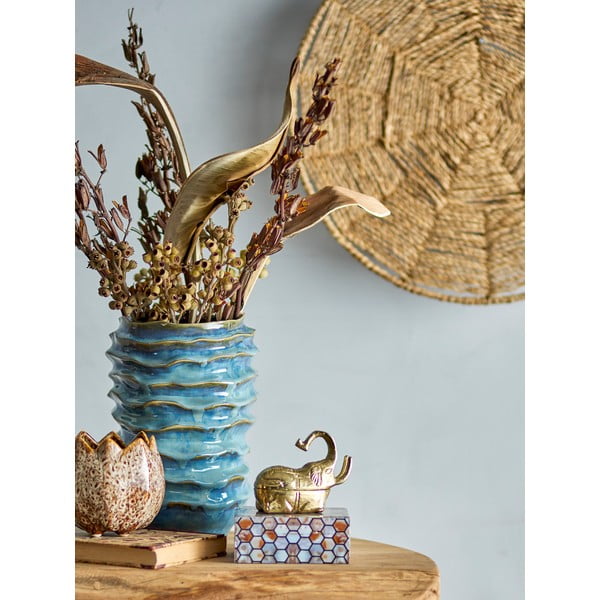 Dekoratív poligyanta tárolódoboz 13x10x5 cm Domino – Bloomingville-image-1