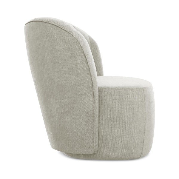 Krémszínű zsenília fotel Keloa – Makamii-image-2