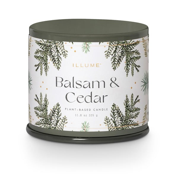 Illatos szójaviasz gyertya, égési idő 50 ó Balsam & Cedar – ILLUME x Bloomingville