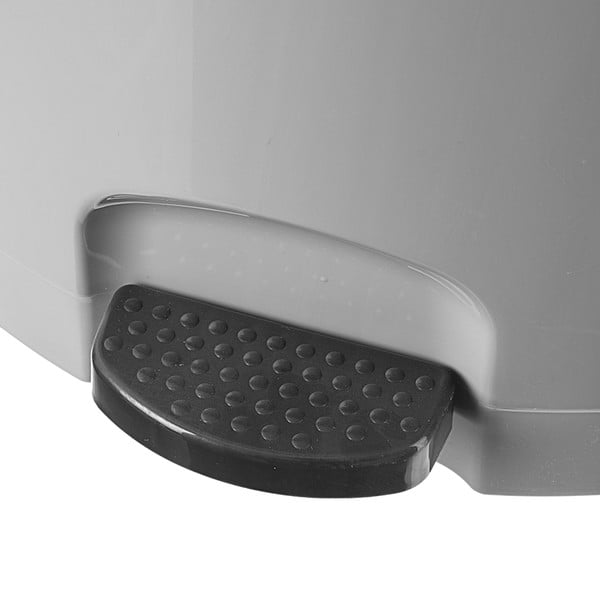 Szürke műanyag pedálos szemetes 3 l – Orion-image-1
