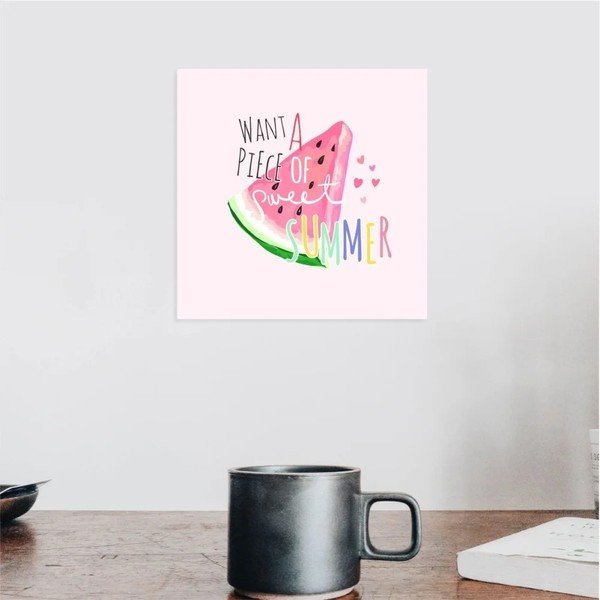 Summer öntapadós fali kép, 30 x 30 cm - North Carolina Scandinavian Home Decors