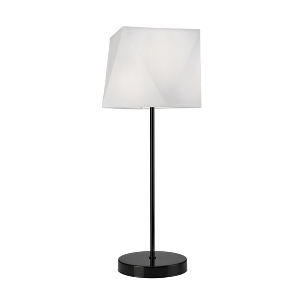 Fehér asztali lámpa textil búrával (magasság 52,5 cm) Carla – LAMKUR