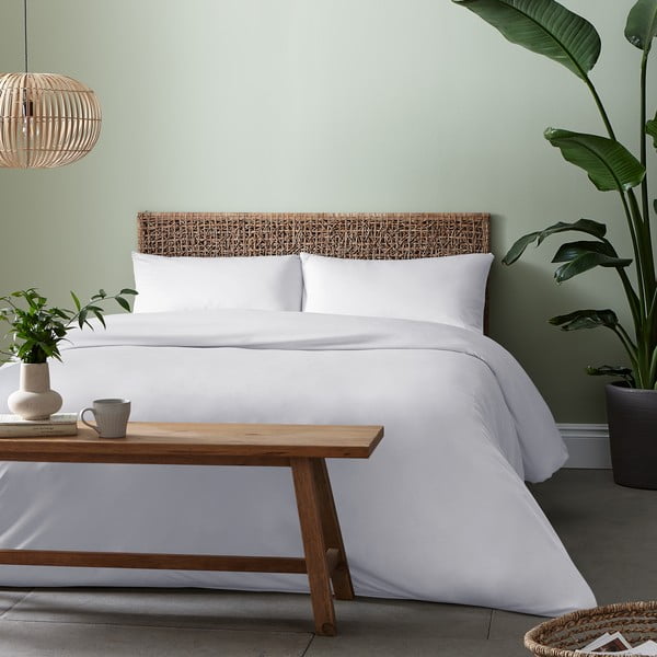 Fehér ágyneműhuzat 200x200 cm So Soft - Catherine Lansfield-image-1