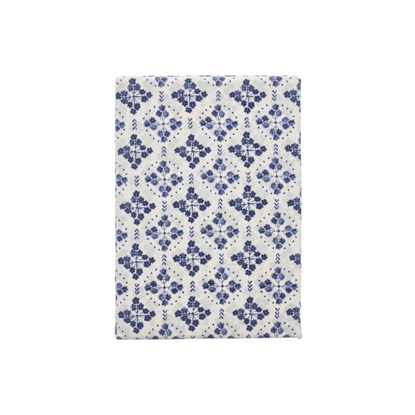 Fehér-kék egyszemélyes pamut ágyneműhuzat 140x200 cm Heirloom – Södahl-image-3