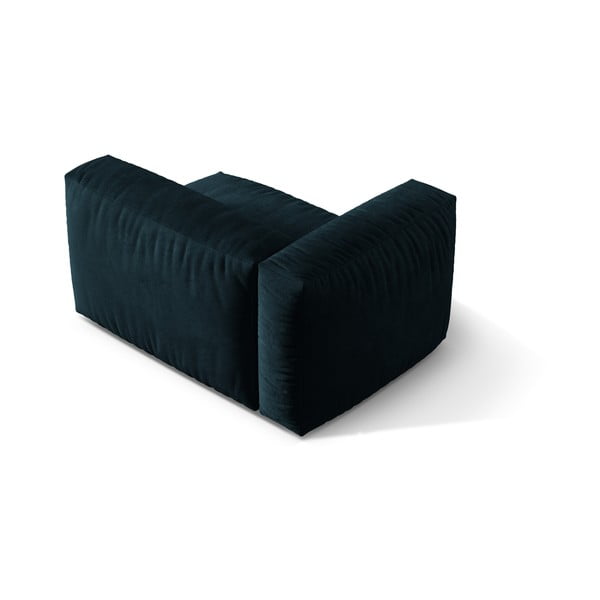 Sötétkék bársony kanapé modul (bal oldali) Martina – Micadoni -image-2