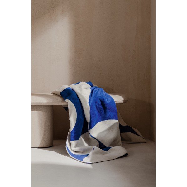 Kék-krémszínű takaró 150x200 cm Tul – noo.ma-image-4