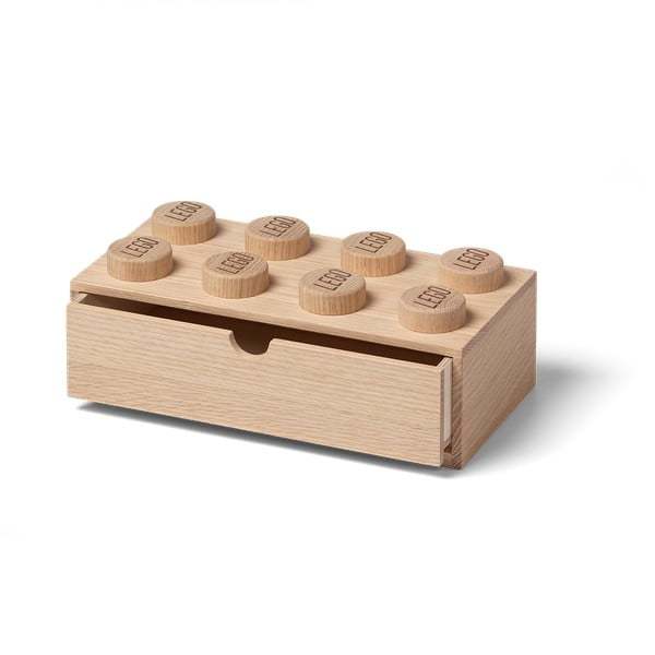 Wood gyerek tölgyfa tárolódoboz - LEGO®