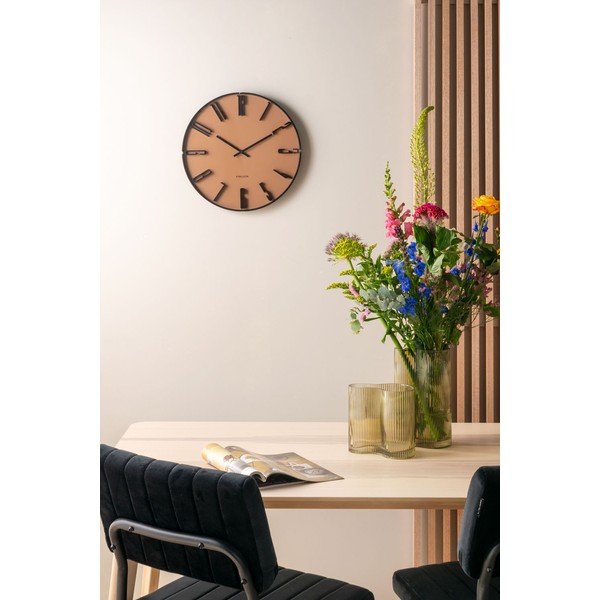 Wave világosbarna üveg váza, magasság 18 cm - PT LIVING-image-1