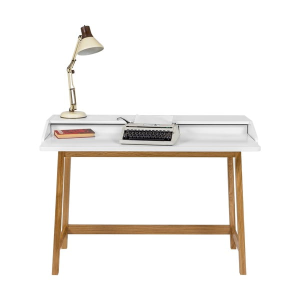 St. James íróasztal, fehér asztallappal - Woodman-image-4