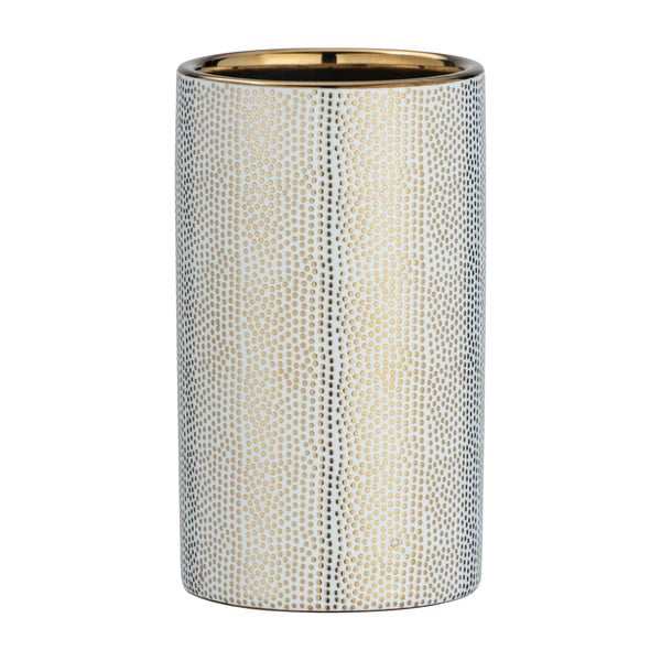 Nuria kerámia fogkefetartó pohár arany- és ezüstszínű dekorral - Wenko