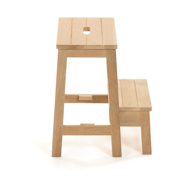 Natúr színű nyírfa ülőke Nell – Kave Home-image-4