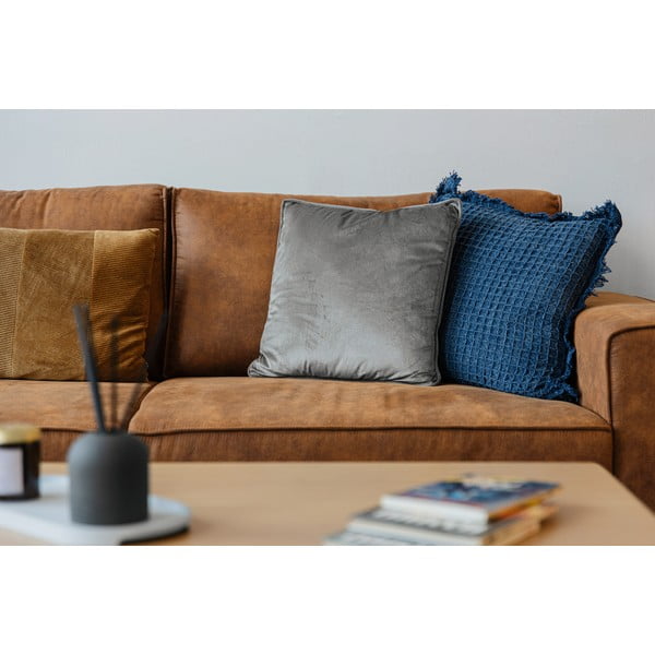 Konyakbarna bőrutánzat sarokkanapé (bal oldali) Copenhagen – Scandic-image-1