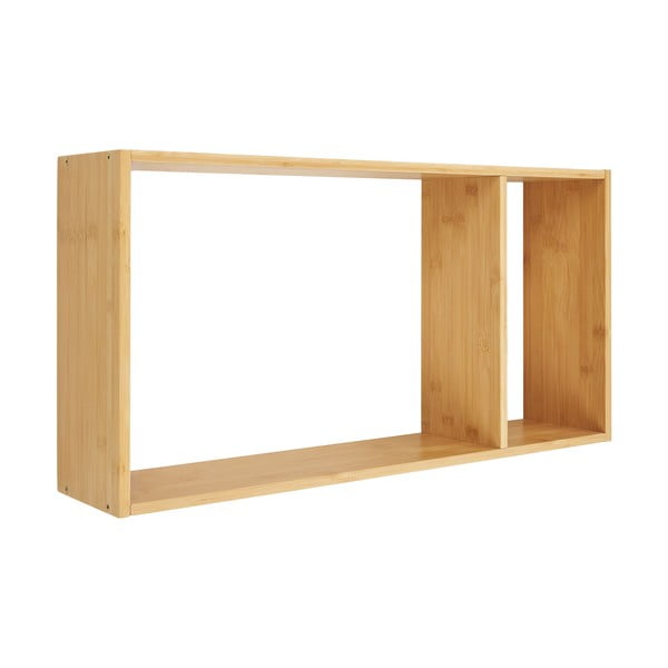 Natúr színű többszintes bambusz fali polc 70 cm Ember – House Nordic-image-1