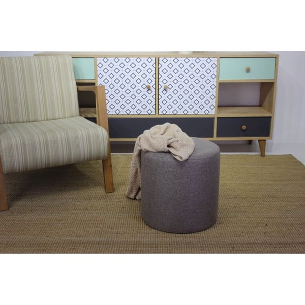 Szürke puff Silindir – Balcab Home-image-2