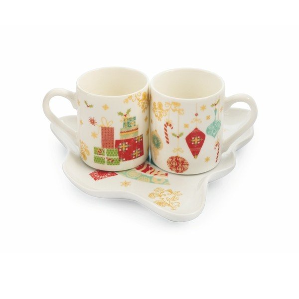 Sweetxmas Tazzine Caffe Scatol 2 darab bögre alátéttel - Villa d'Este