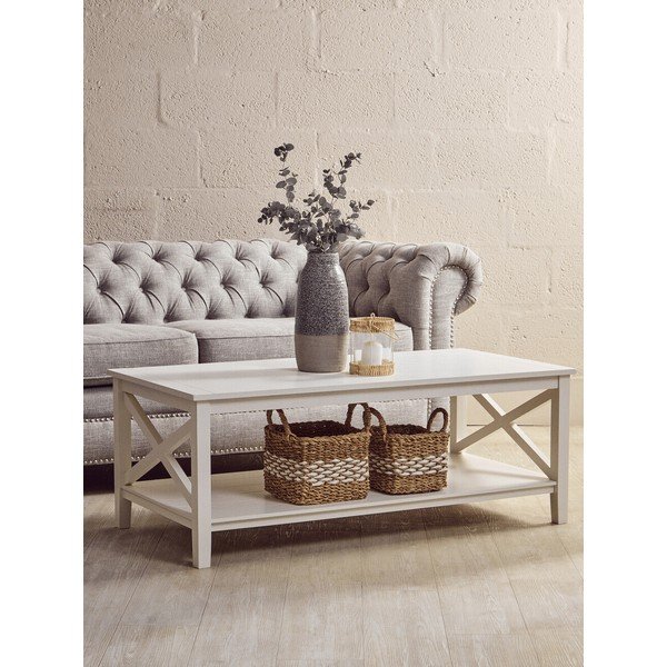 Fehér dohányzóasztal 60x120 cm Heritage – Premier Housewares-image-4