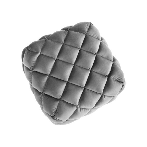 Világosszürke bársony puff Flandrin – Interieurs 86-image-3