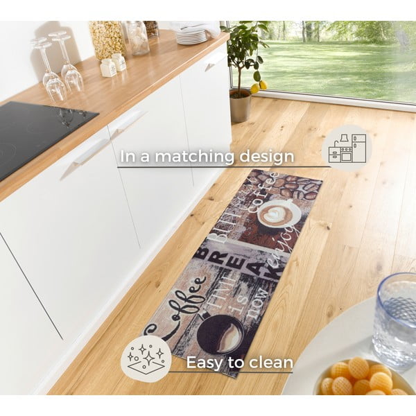 Barna futószőnyeg 50x150 cm Enjoy Coffee Break – Hanse Home-image-3