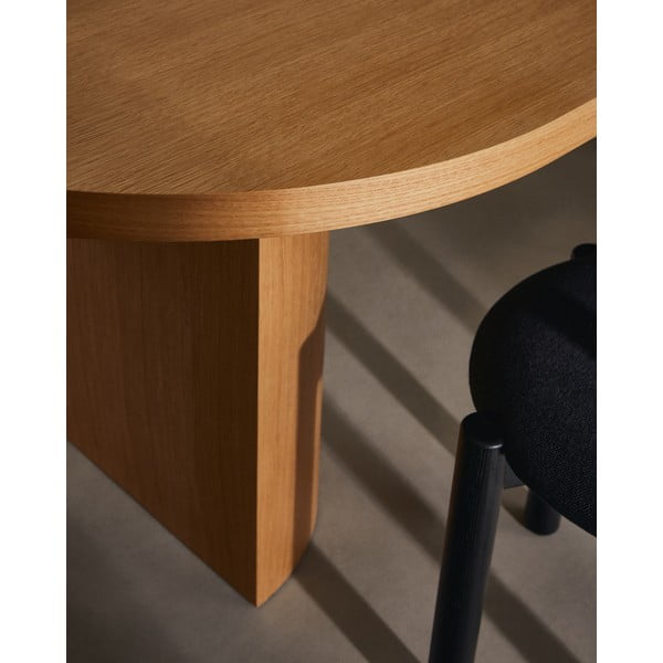 Étkezőasztal tölgyfa dekorral 100x240 cm Nealy – Kave Home-image-2