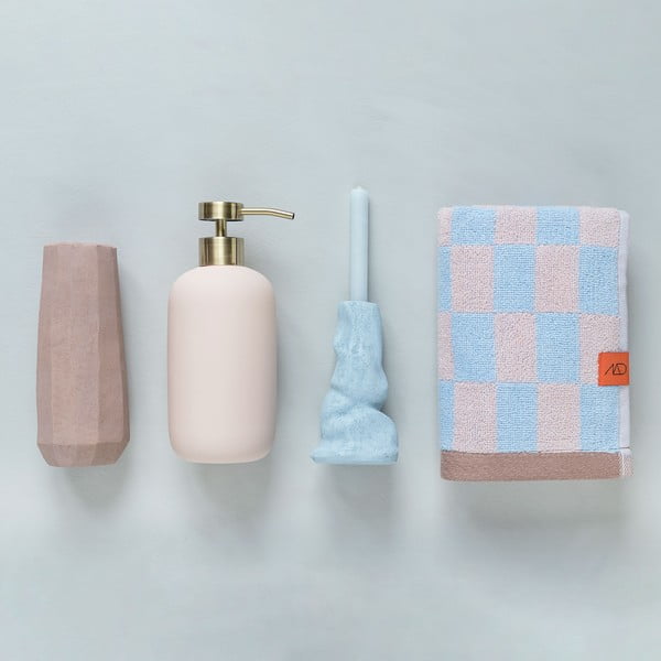 Kék-rózsaszín organikus pamut törölköző szett 2 db-os 40x55 cm Retro – Mette Ditmer Denmark-image-1