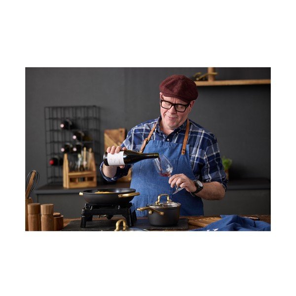 Indukciós tűzhelyhez alkalmas alumínium lábas fedővel, tapadásmentes felülettel 1,5 l – Holm-image-1