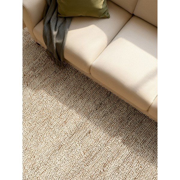 Bézs kézi szövésű gyapjúkeverék szőnyeg 80x150 cm Peas – Villeroy&Boch-image-2