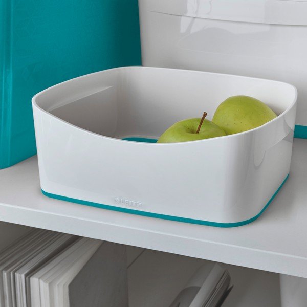 MyBox fehér-türkizkék asztali tárolódoboz, hossz 24,5 cm MyBox - Leitz-image-3