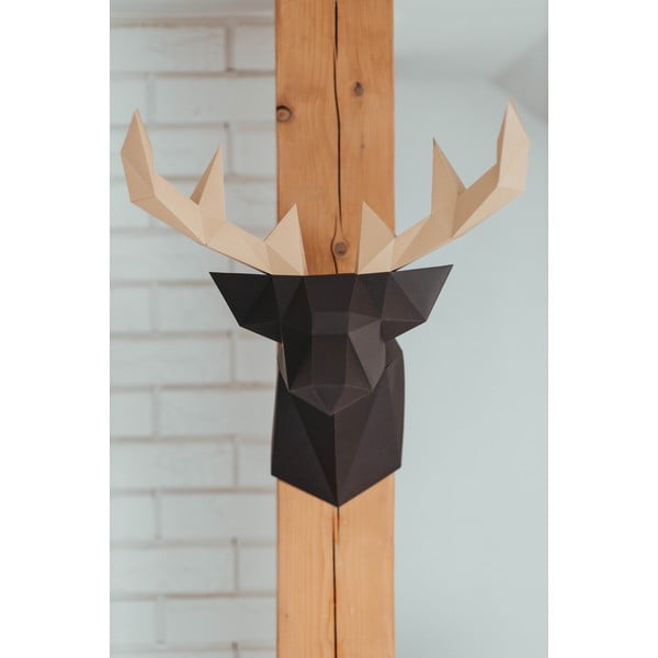 Szarvas barna kreatív hajtogatható papírfigura - Papertime-image-3
