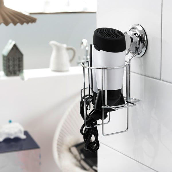 Öntapadós fém hajszárító tartó Bestlock Bath – Compactor-image-1