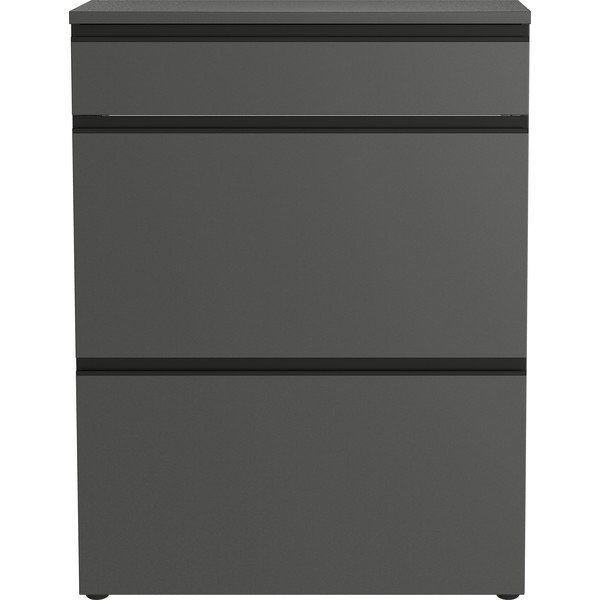 Antracitszürke cipőtartó 80x107x29 cm Baldone – Germania-image-3