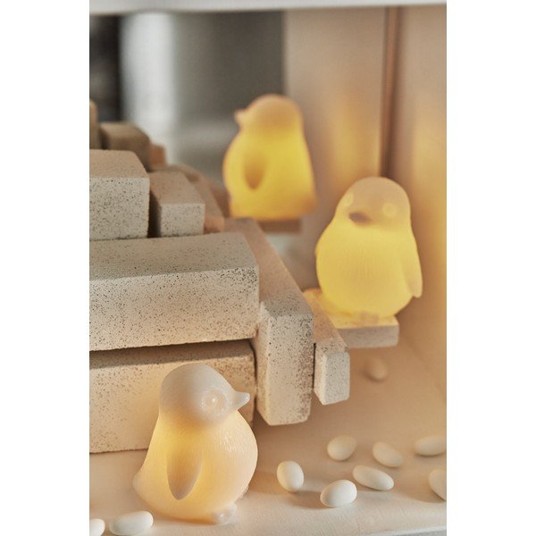 Fehér elemmel működő fénydekoráció ø 7 cm Lou – Sirius-image-1